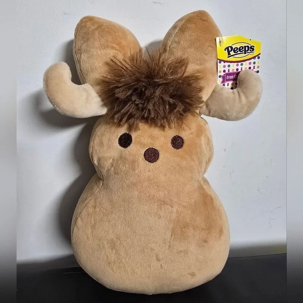 Nwt Peeps Dress Up Buffalo Tan, Easter Bunny Plush Toy, 12"